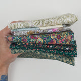 Green + Beige Woven Fabric Bundle