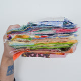 Colorful Pieced Fabric Squares Bundle