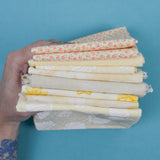 Beige + Pale Yellow Quilting Weight Woven Fabric Bundle