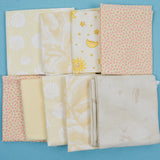 Beige + Pale Yellow Quilting Weight Woven Fabric Bundle