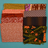 Red, Brown + Yellow Quilting Weight Woven Fabric Bundle
