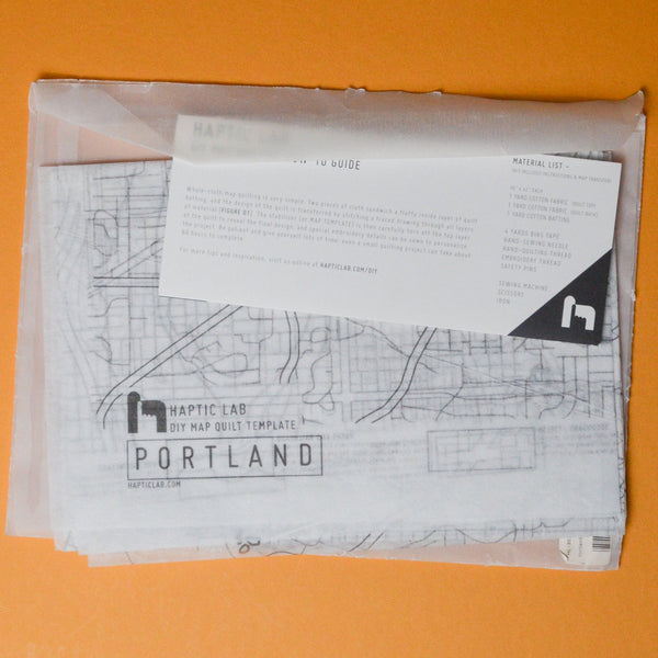 Haptic Lab Portland OR DIY Map Quilt Kit Default Title