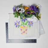 Jean Smith Hand Painted Asters Floral Needlepoint Canvas Kit Default Title