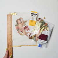 Cherub Painted Cross Stitch Canvas + Kit Default Title