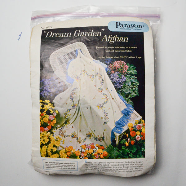 Paragon Dream Garden Afghan Stamped for Embroidery Kit Default Title