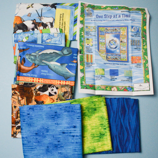 One Step at a Time Animal Panel Quilt Kit