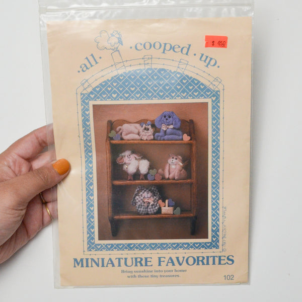 All Cooped Up Miniature Favorites Stuffed Animals Sewing Pattern