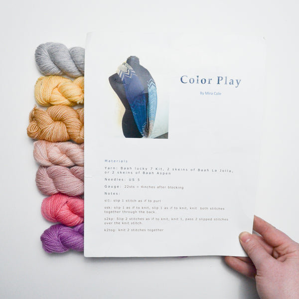 Color Play Scarf Knitting Kit