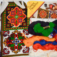 Designer Needlepoint Kit - Partially Worked