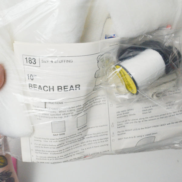 Haan Crafts 10" Beach Bear Plush Sewing Kit