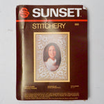 Sunset Stitchery Les Fleurs Photo Frame Embroidery Kit