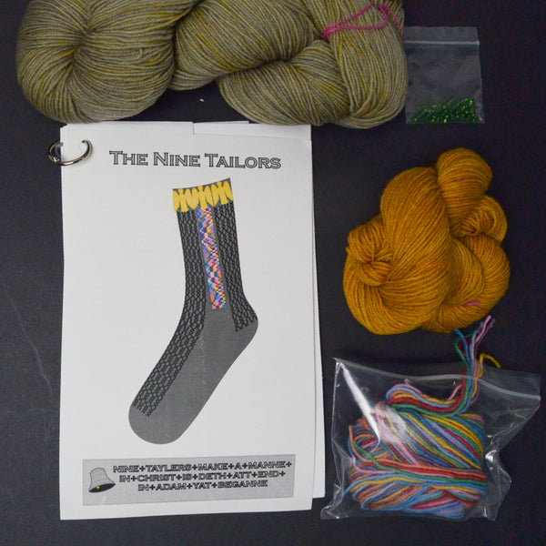 Tsarina of Tsocks The Nine Tailors Sock Knitting Kit - Women's Medium/Large