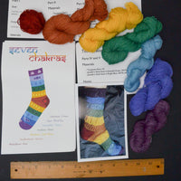 Tsarina of Tsocks Seven Chakras Sock Knitting Kit - Women's Medium/Large