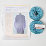 Fiddlesticks Knitting Peacock Feathers Shawl Knitting Kit