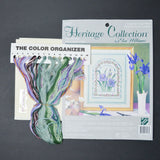 Heritage Collection by Elsa Williams Iris Mosaic Counted Cross Stitch Kit