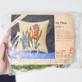 LeeWards Iris Pillow Crewel Embroidery Kit