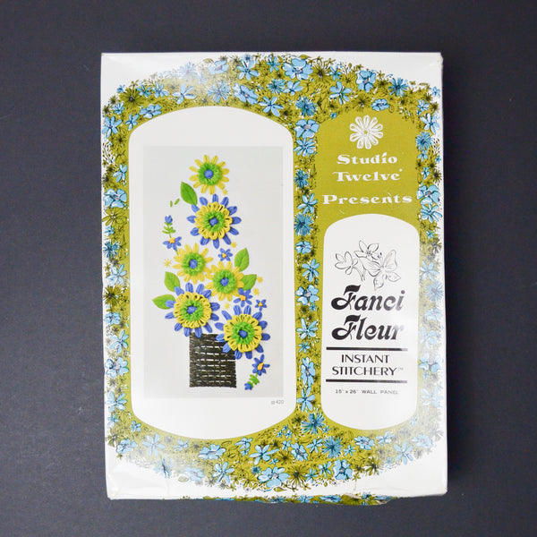 Studio Twelve Presents Fanci Fleur Instant Stitchery Flower Loom Wall Panel Kit