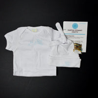 Martha Stewart Crafts Let it Bee Infant Onesie + Cap, Stamped for Embroidery