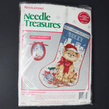 Needle Treasures Peace on Earth Mouse + Kitten Stocking Needlepoint Kit 06874