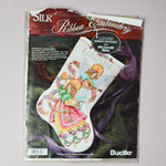 Bucilla Silk Ribbon Embroidery Angels Stocking Kit