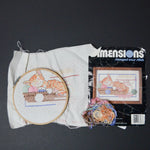 Dimensions Cozy Catnap Needlework Stamped Cross Stitch Kit - Mostly Worked