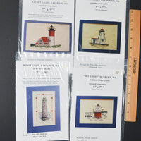 Massachusetts Lighthouses Embroidery Patterns - Bundle of 4