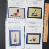 Massachusetts Lighthouses Embroidery Patterns - Bundle of 4
