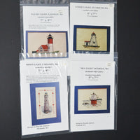 Massachusetts Lighthouses Embroidery Patterns - Bundle of 4