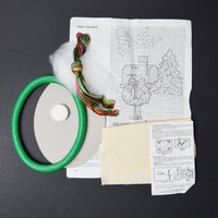 Christmas Family Mailbox Cross Stitch KIt