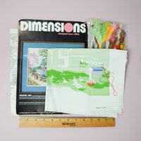 Dimensions Fairfax Inn Stamped Cross Stitch Kit - Started
