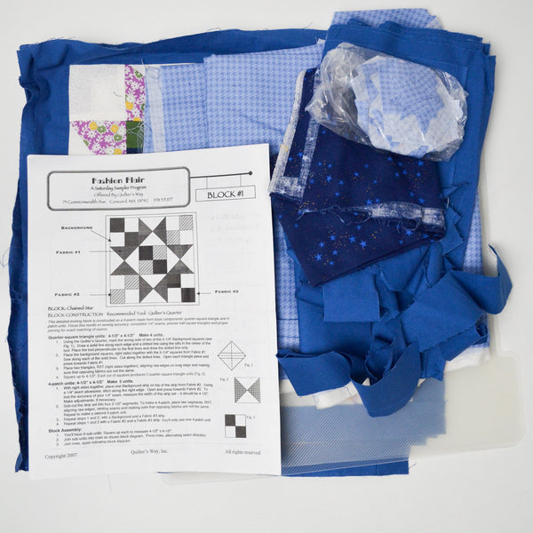 Fashion Flair Block of the Month Quilt Kit