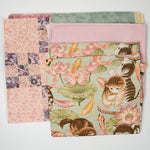 Pastel Pieced Quilt Blocks + Fabric - No Pattern