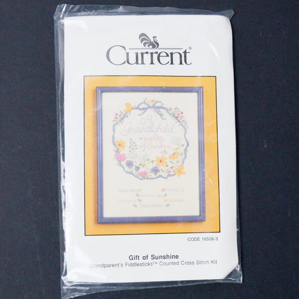 Current A Grandchild is a Gift of Sunshine Counted Cross Stitch Kit