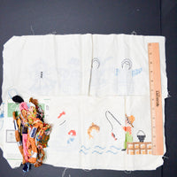 Paragon Stamped Embroidery Samplers with Floss - Started