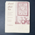 Crewel Embroidery Clock Kit