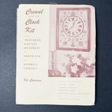 Crewel Embroidery Clock Kit