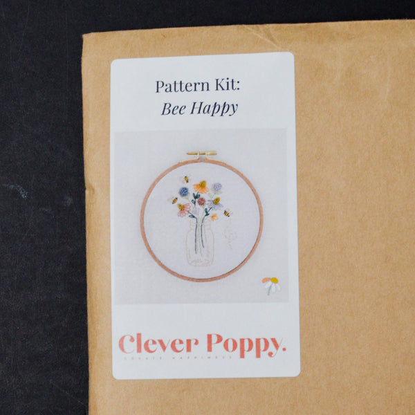 Clever Poppy Bee Happy Embroidery Kit