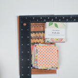 Primitive Gatherings Itty Bitty Primitive Pinwheels Quilt Block Pattern with Charm Squares