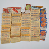 Vintage Lot of Cushing's Perfection Dyes Acid Dyes for Fiber with Color Card - 60+ Dye Packets