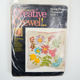 Erica Wilson Creative Crewel Spring Flowers Pincushion. 6830/1 Kit