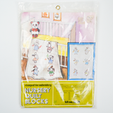 Nursery Quilt Blocks Bunnies Kit No. 583B - Stamped for Embroidery