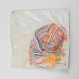 Columbia-Minerva Brown Line Floral Crewel Pillow Kit