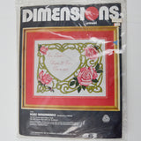 Dimensions Roses Remembrance Crewel Embroidery Kit 1133
