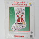 Dimensions Mary Engelbreit Peppermint Santa Stocking Crewel Embroidery Kit 8073