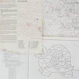 Artcraft Concepts Assorted Crewel + Needlepoint Patterns and Yarn Organizer