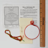 Merry Christmas Counted Cross Stitch Ornament Kit