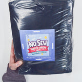 Red + Navy Blue No-Sew Fleece Throw Kit