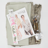 Vogue Patterns V7828 Misses' Wrap Blouse Sewing Pattern, Fabric + Notions Bundle