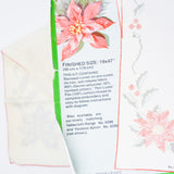 Paragon Poinsettia Table Runner Stamped Cross Stitch Kit