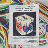 Butterfly Tissue Box Plastic Canvas Needlepoint Kit